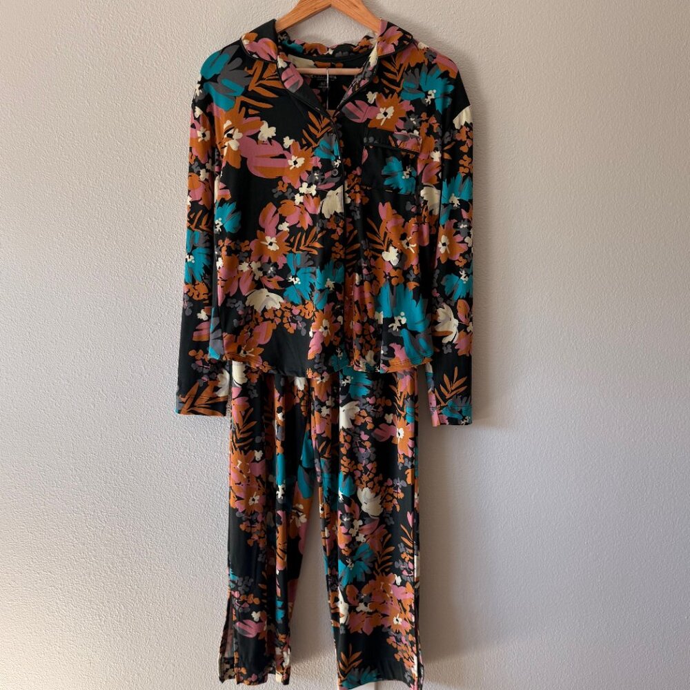 Koolaburra by UGG Jersey Pajama Set Floral Size XS - Picture 2 of 14